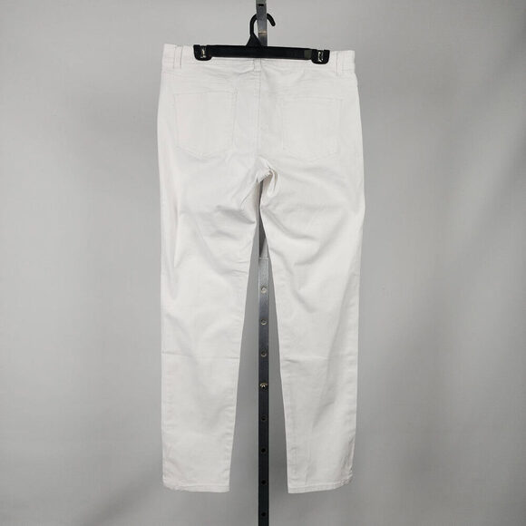 Gazoz White Cotton Straight Leg Pants Size 14 - Picture 6 of 10